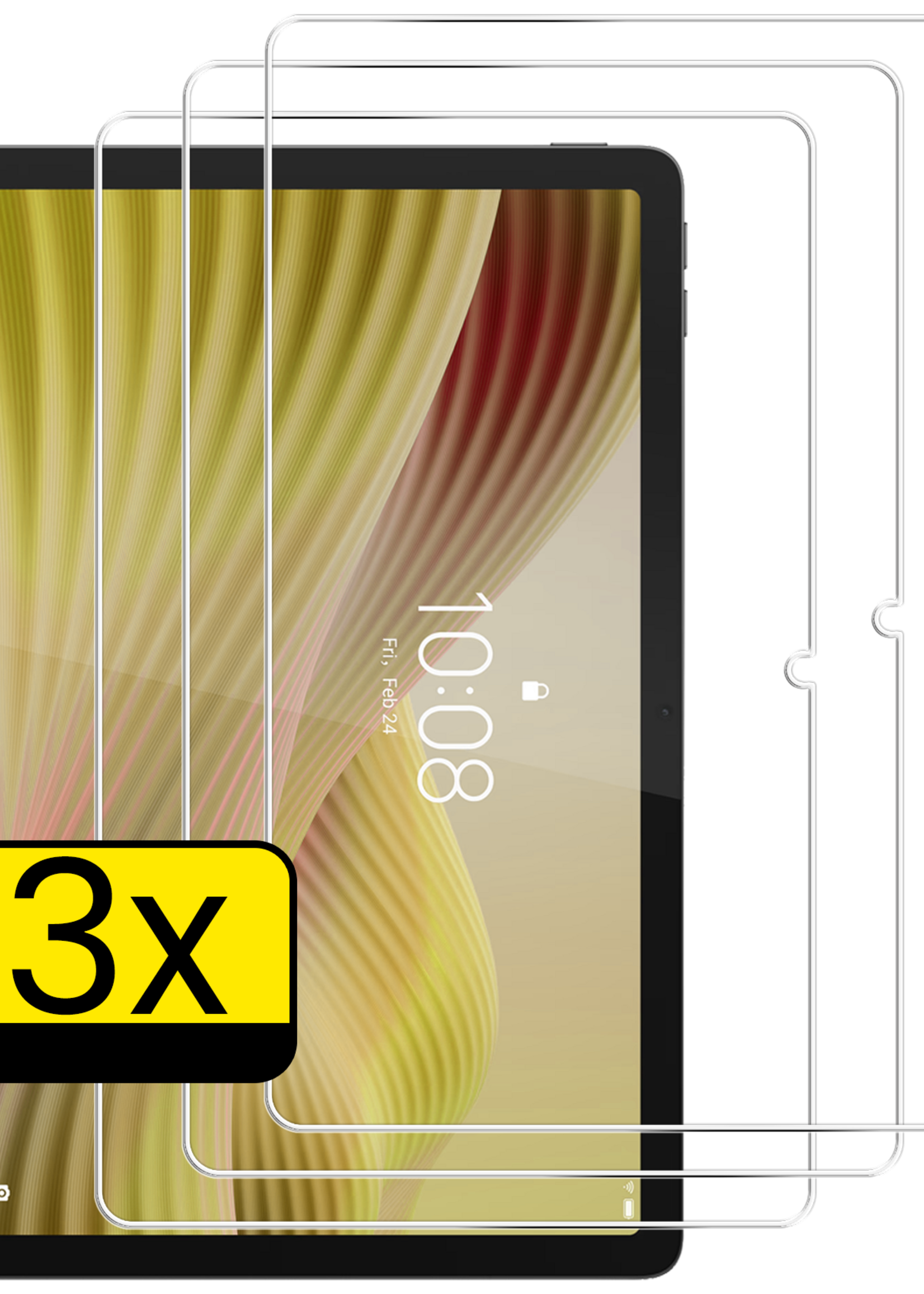 LUQ LUQ Lenovo Tab 10.1 inch Screenprotector - 3 PACK