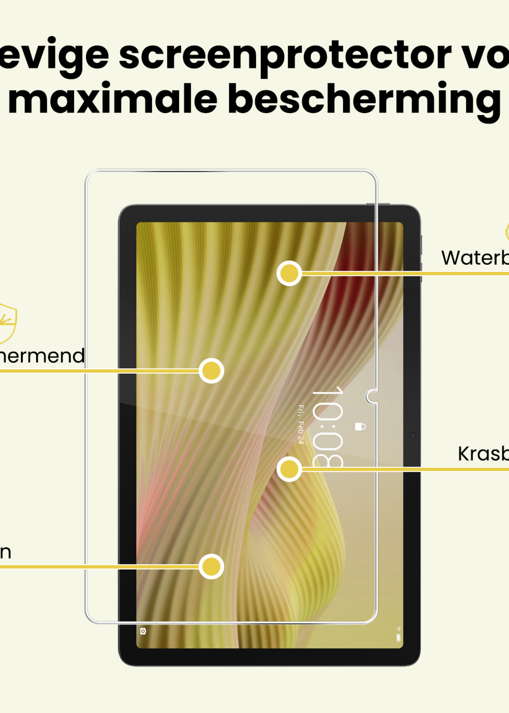 LUQ LUQ Lenovo Tab 10.1 inch Screenprotector - 2 PACK