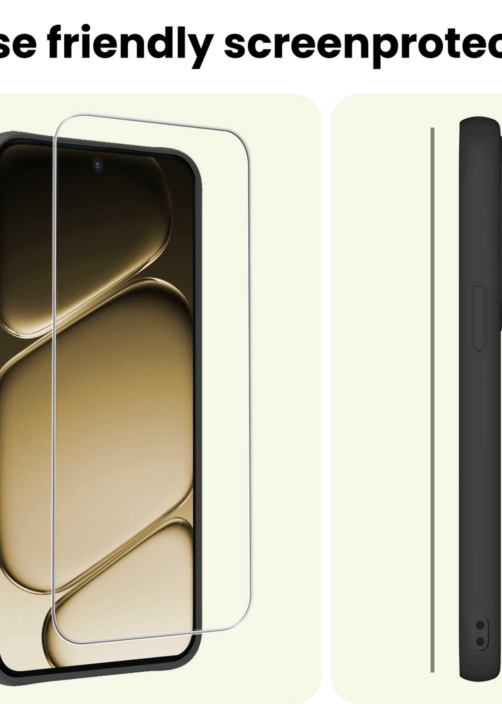 LUQ LUQ OnePlus 15R Screenprotector Glas