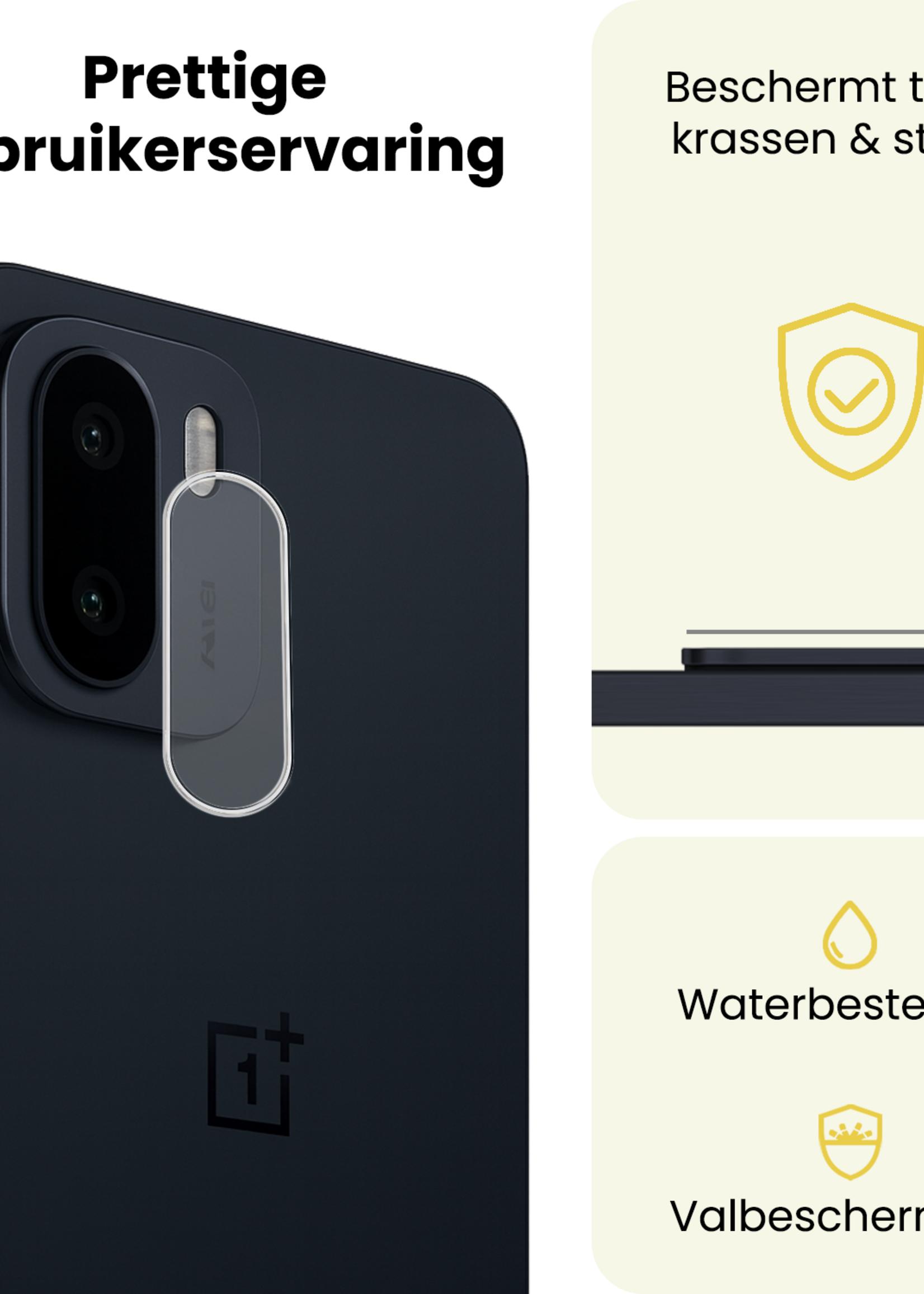 LUQ LUQ OnePlus 15R Camera Screenprotector - 3 PACK