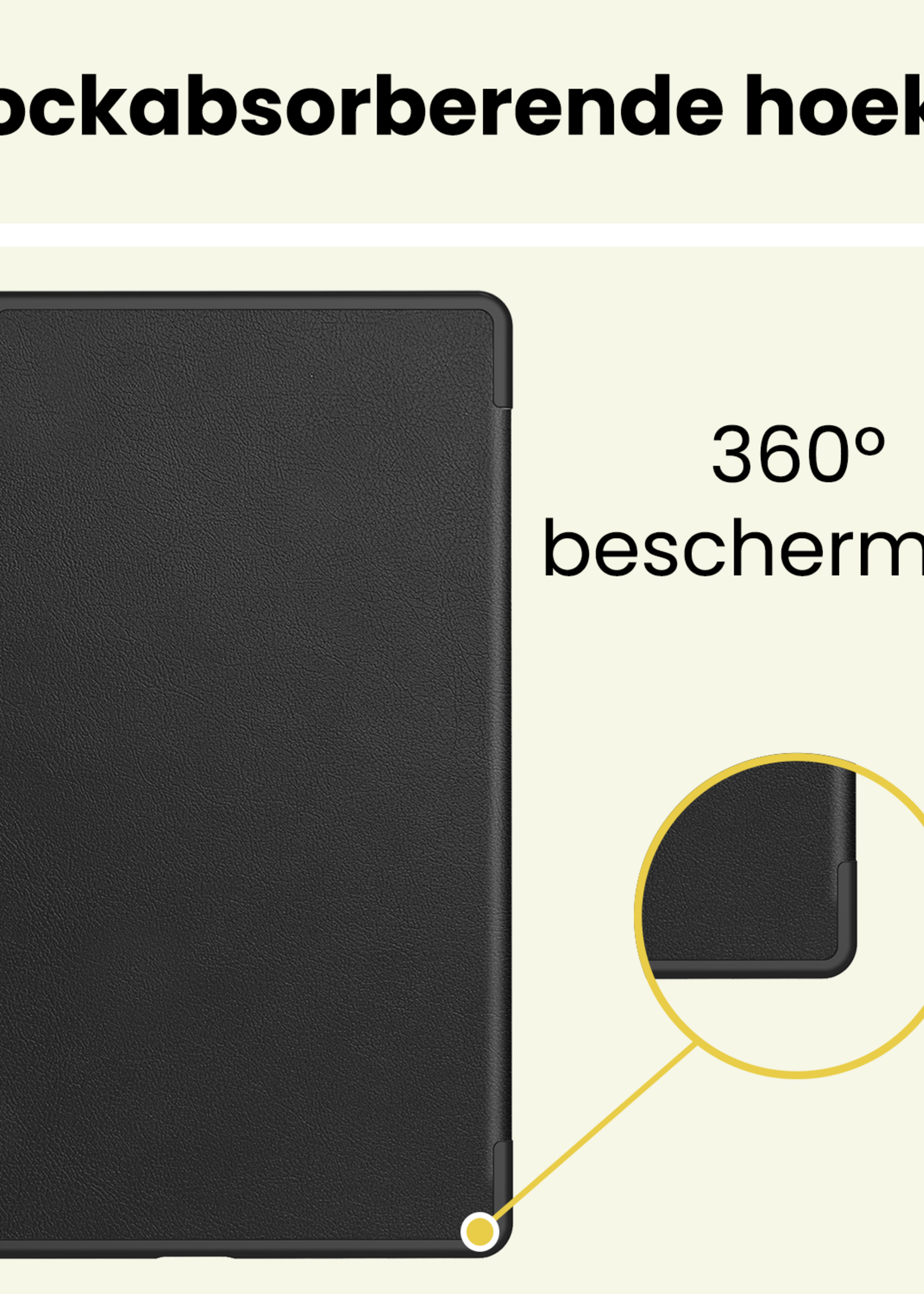 LUQ LUQ Lenovo Tab 10.1 inch Hoesje - Zwart