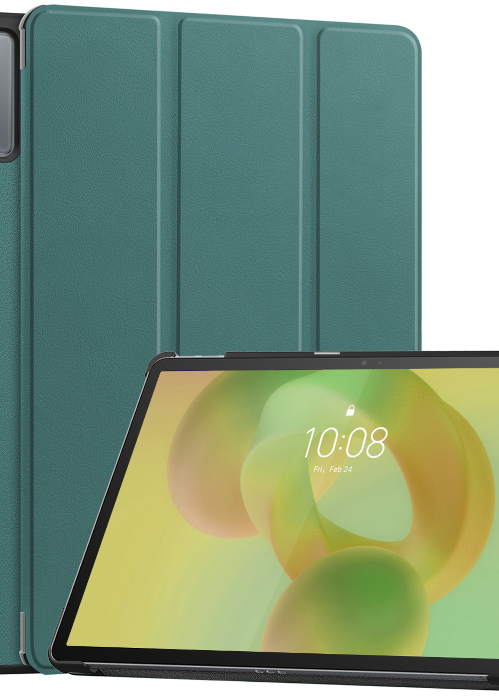 LUQ LUQ Lenovo Idea Tab Hoesje - Donkergroen