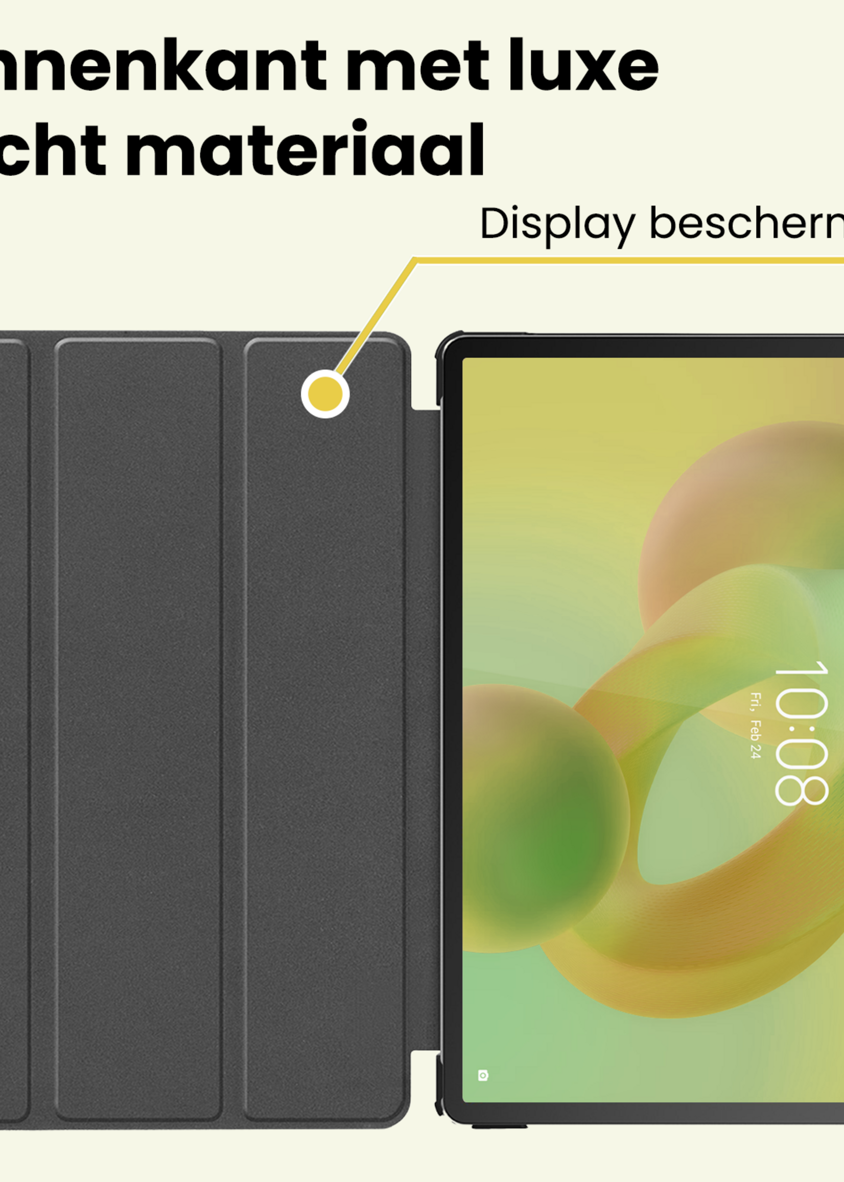 LUQ LUQ Lenovo Idea Tab Hoesje - Donkergroen