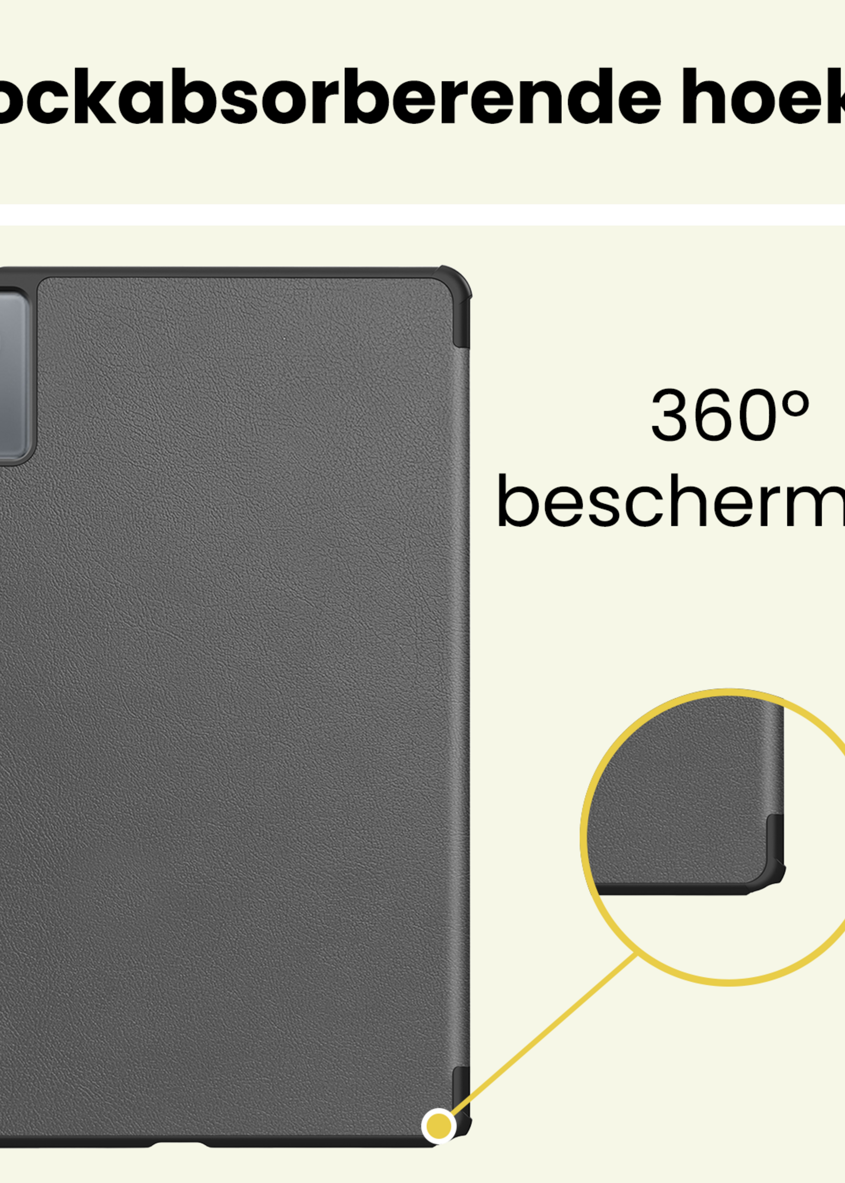 LUQ LUQ Lenovo Idea Tab Hoesje - Grijs