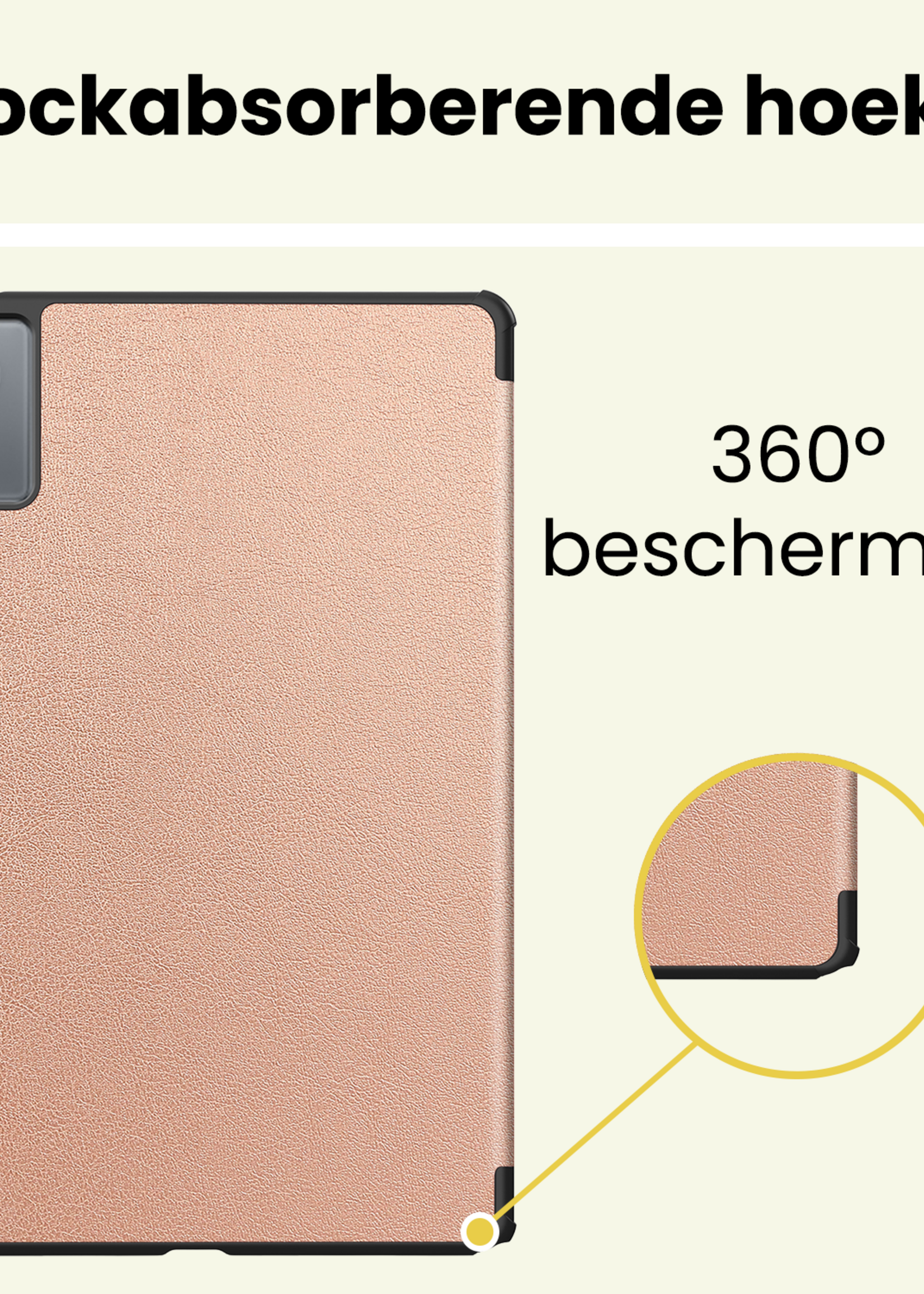 LUQ LUQ Lenovo Idea Tab Hoesje - Rose Goud