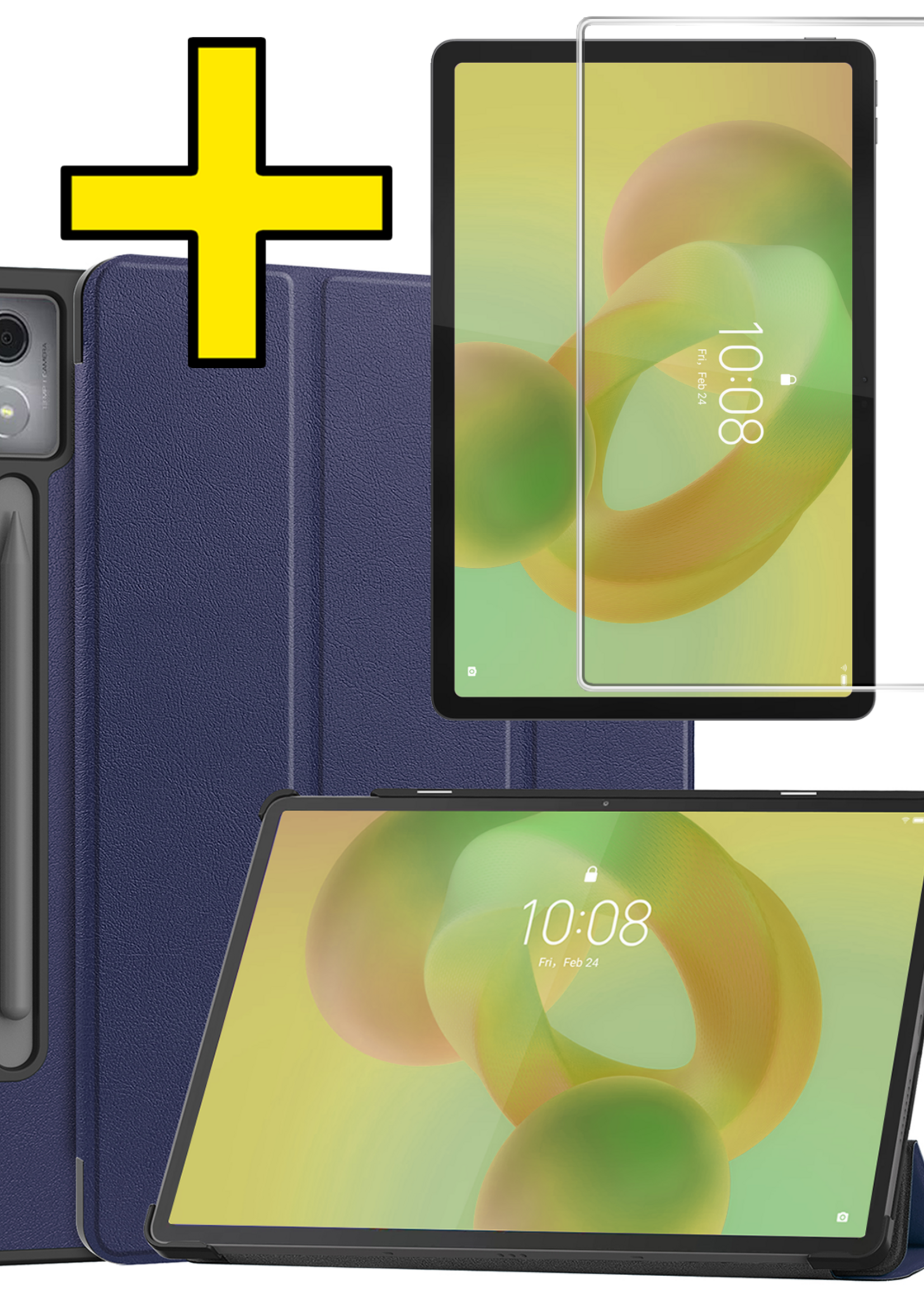 LUQ LUQ Lenovo Idea Tab Pro Hoesje - Donkerblauw