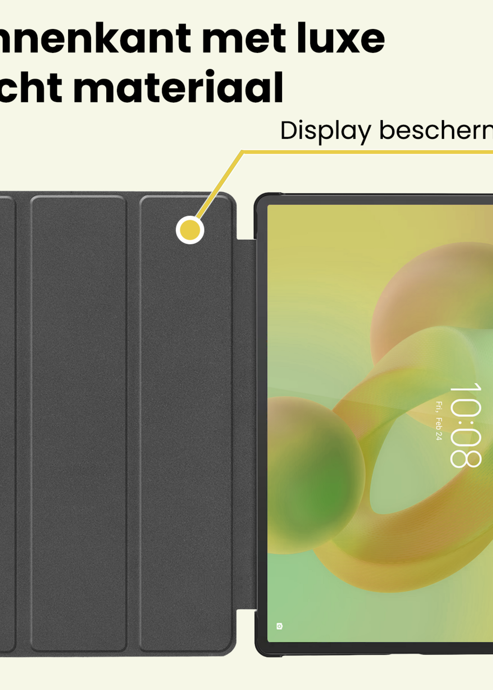 LUQ LUQ Lenovo Idea Tab Pro Hoesje - Donkergroen