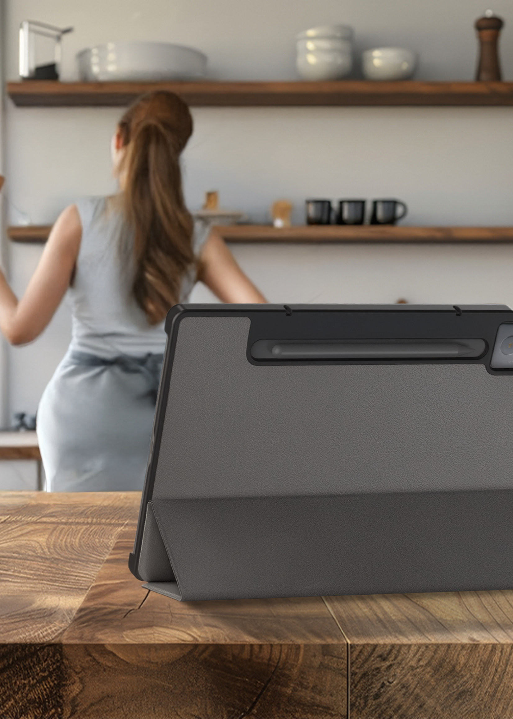 LUQ LUQ Lenovo Idea Tab Pro Hoesje - Grijs