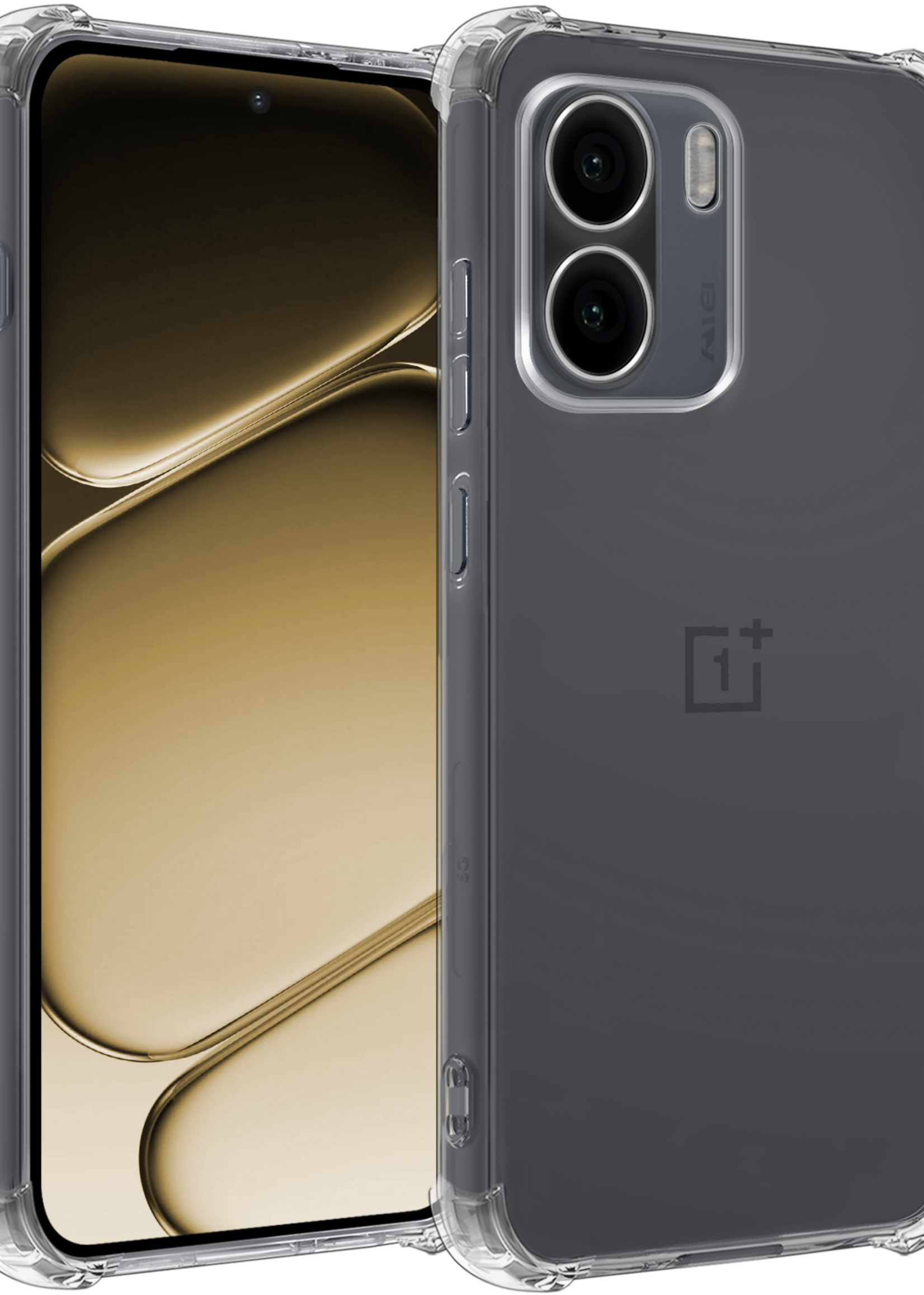 LUQ LUQ OnePlus 15R Hoesje Shockproof - Transparant