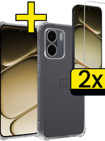 LUQ LUQ OnePlus 15R Hoesje Shockproof Met 2x Screenprotector