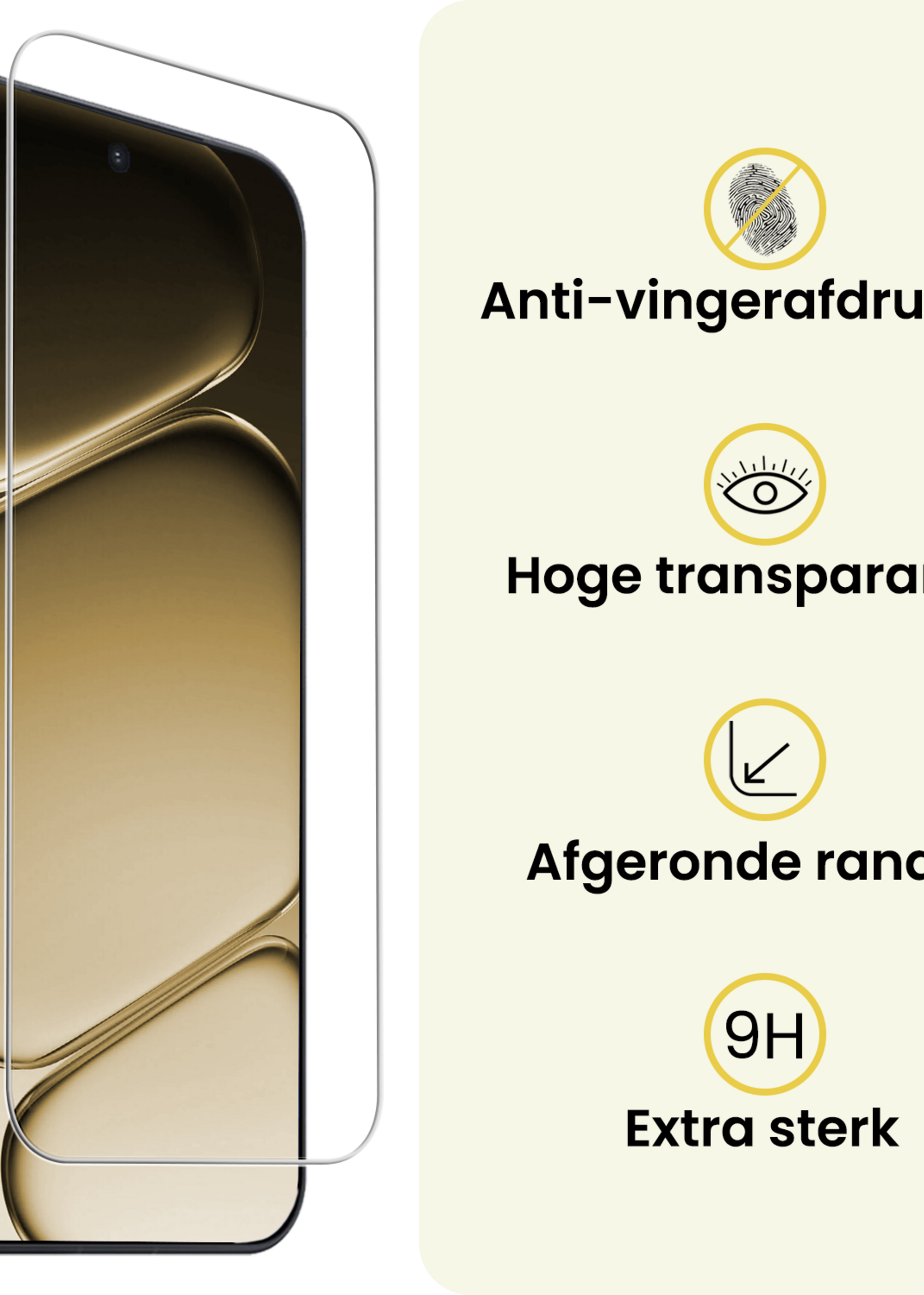 LUQ LUQ OnePlus 15R Hoesje Shockproof Met 2x Screenprotector