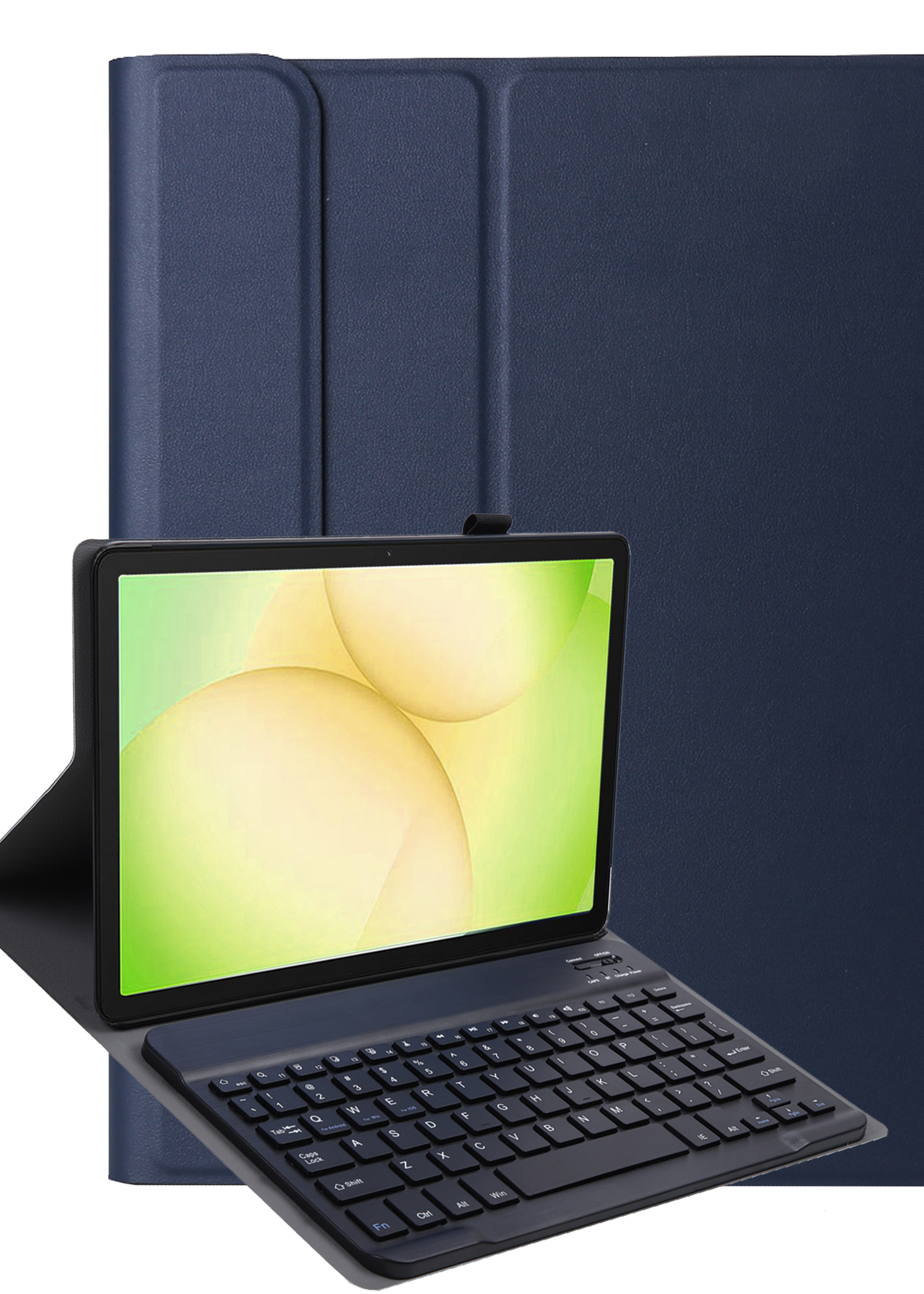 LUQ LUQ Samsung Galaxy Tab A11 Plus Toetsenbordhoes - Donkerblauw