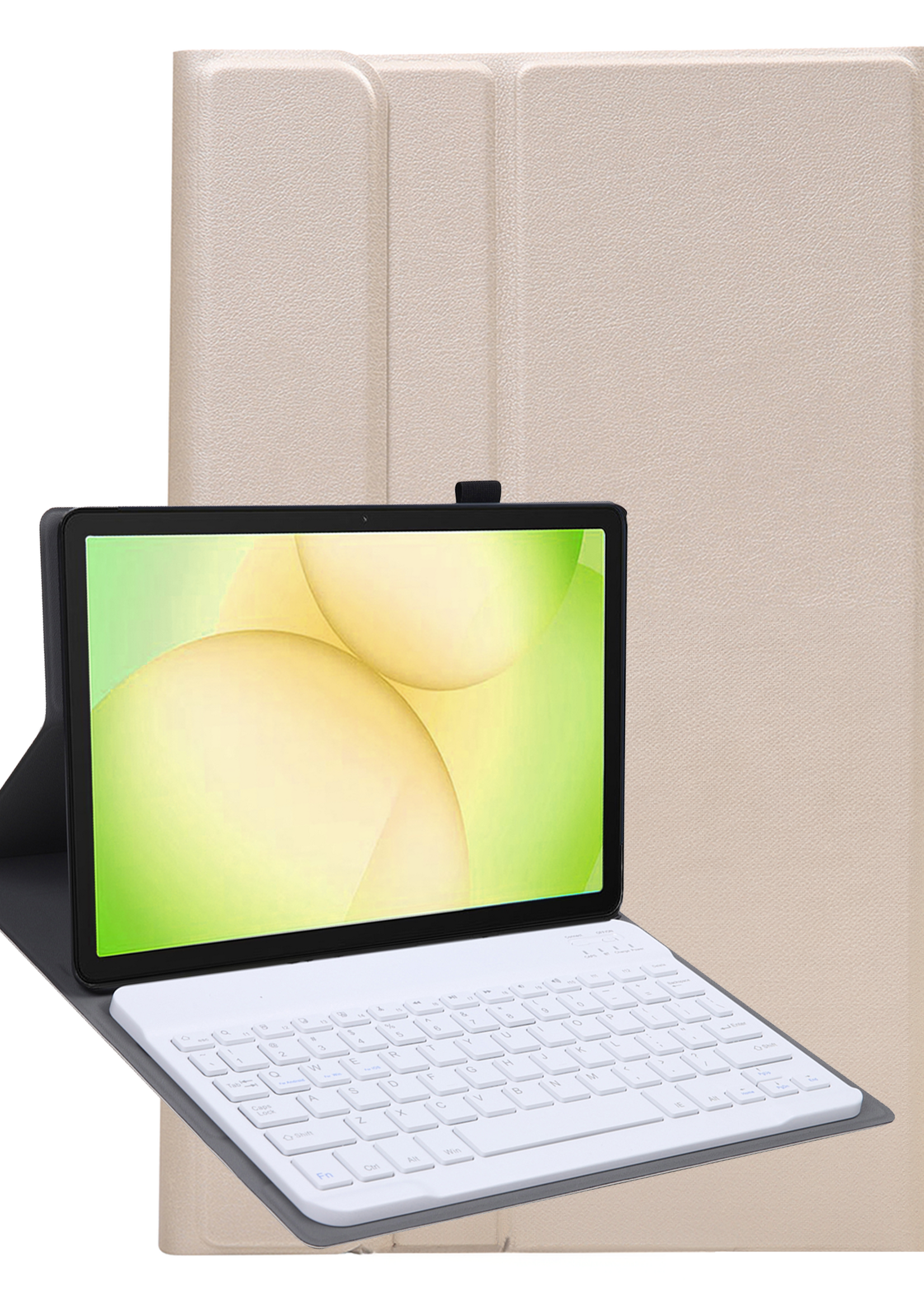 LUQ LUQ Samsung Galaxy Tab A11 Plus Toetsenbordhoes - Goud