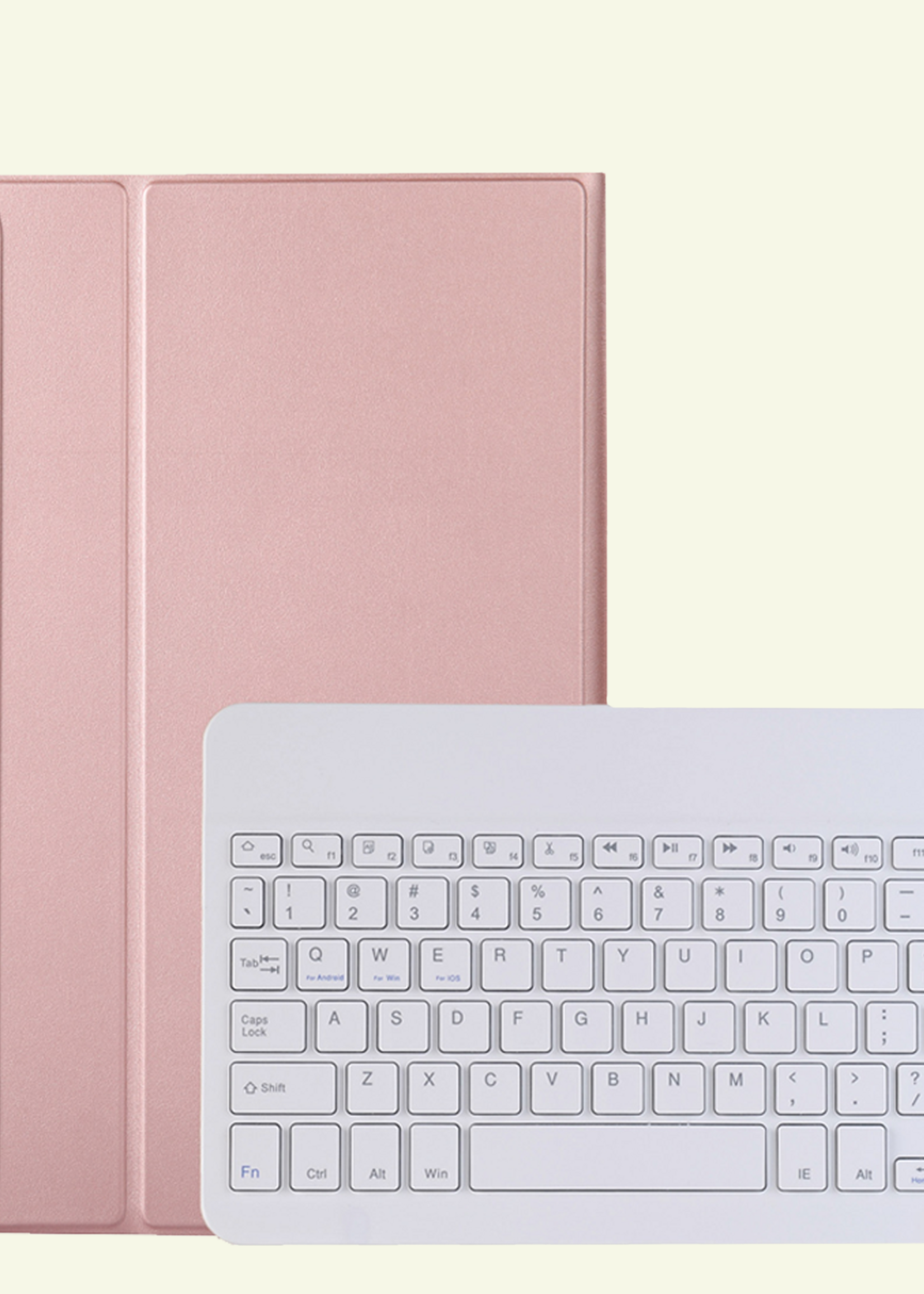 LUQ LUQ Samsung Galaxy Tab A11 Plus Toetsenbordhoes - Rosé Goud