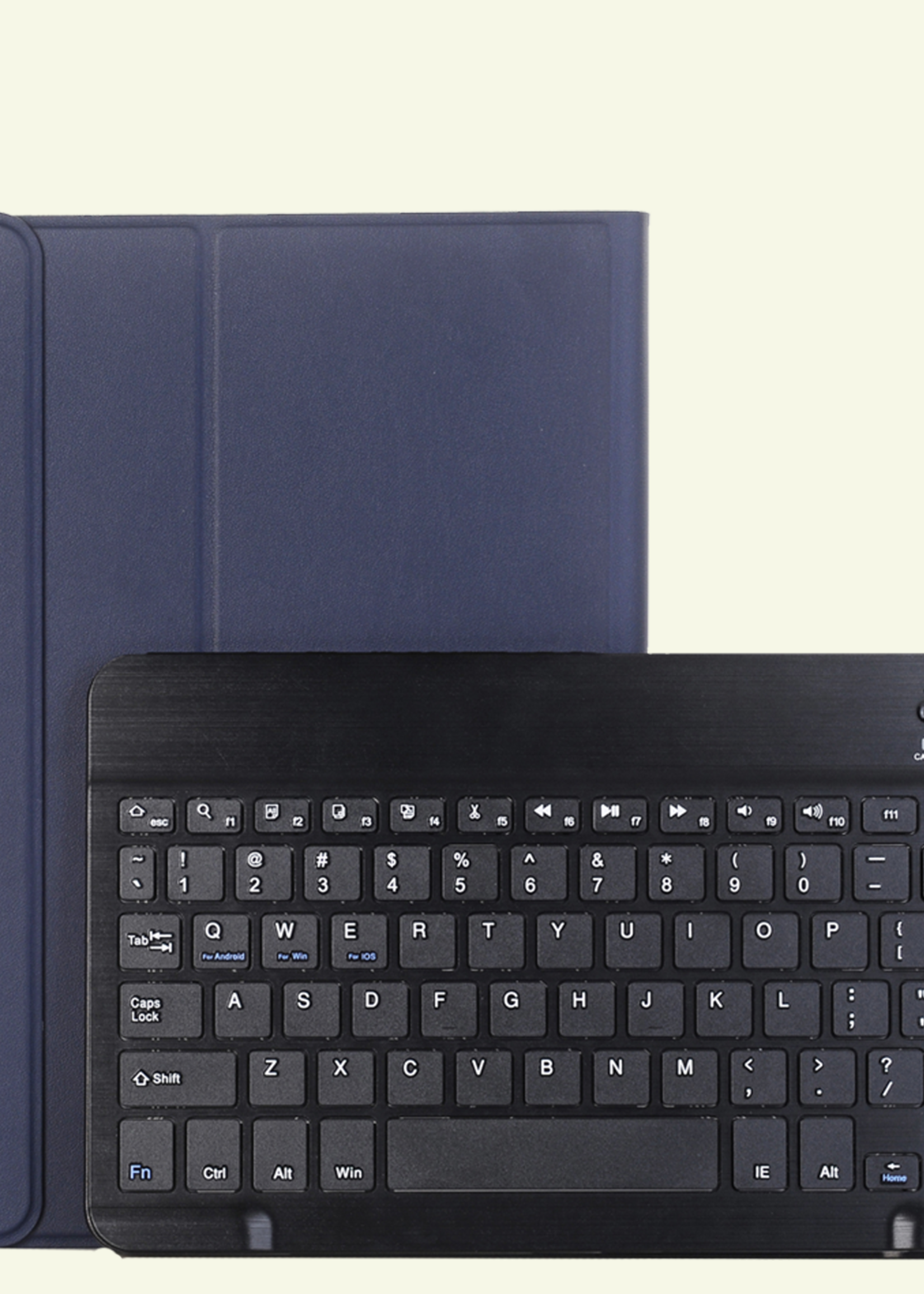 LUQ LUQ Samsung Galaxy Tab A11 Plus Toetsenbordhoes Met Screenprotector - Donkerblauw