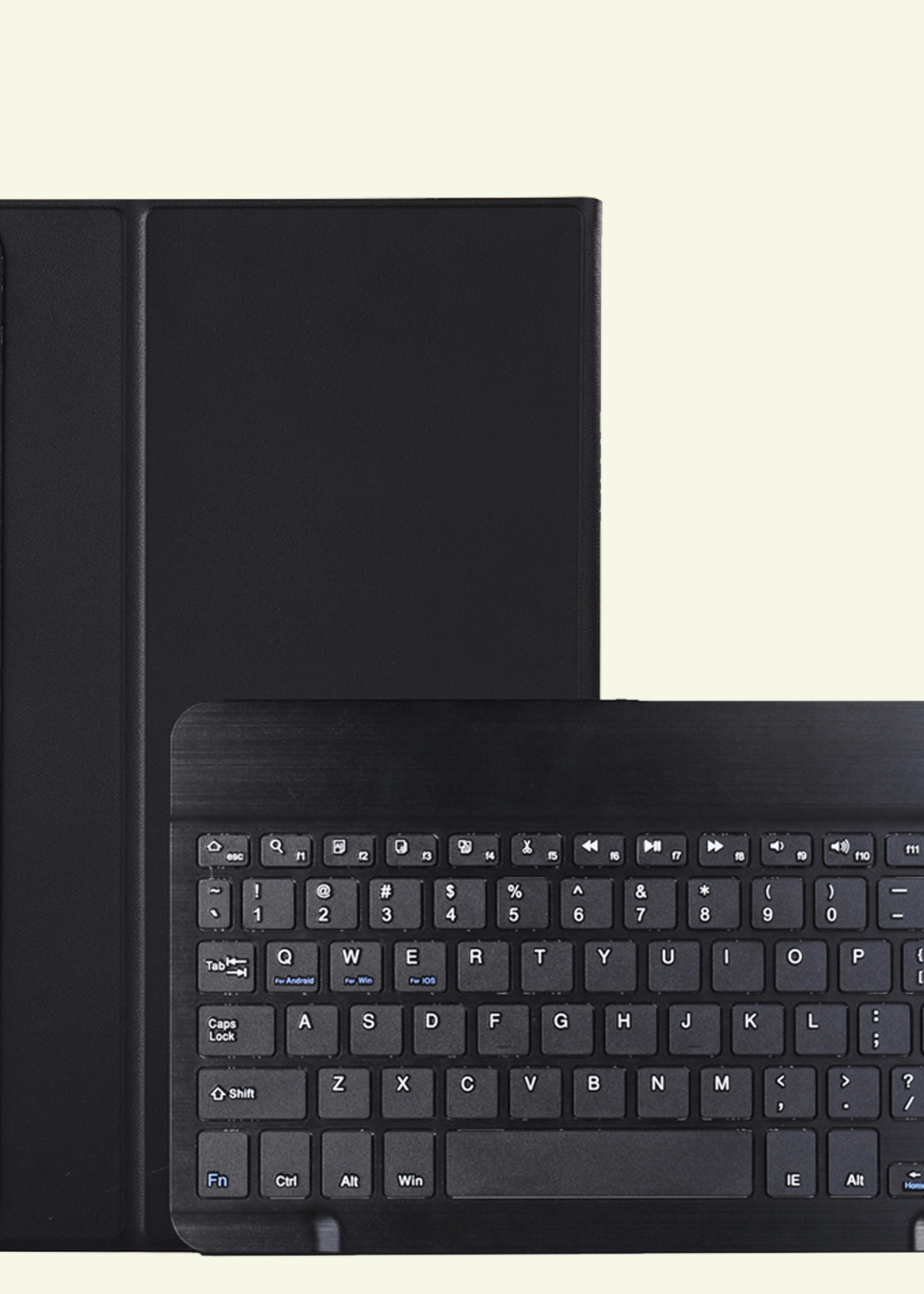 LUQ LUQ Samsung Galaxy Tab A11 Plus Toetsenbordhoes Met Screenprotector - Zwart