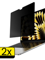 LUQ LUQ MacBook 13,6 Inch Privacy Screenprotector - 2 PACK
