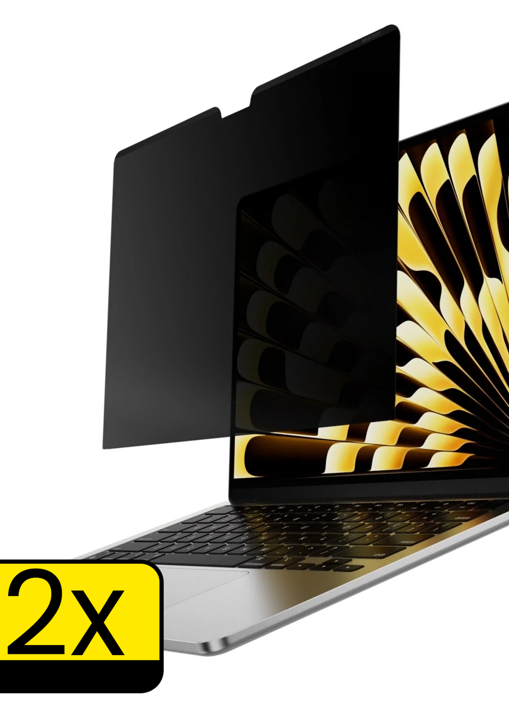 LUQ LUQ MacBook 15,3 Inch Privacy Screenprotector - 2 PACK