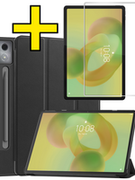 LUQ LUQ Lenovo Idea Tab Pro Hoesje Met Screenprotector - Zwart