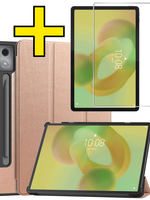 LUQ LUQ Lenovo Idea Tab Pro Hoesje Met Screenprotector - Rose Goud