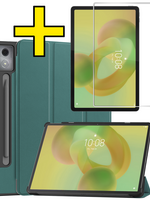 LUQ LUQ Lenovo Idea Tab Pro Hoesje Met Screenprotector - Donkergroen