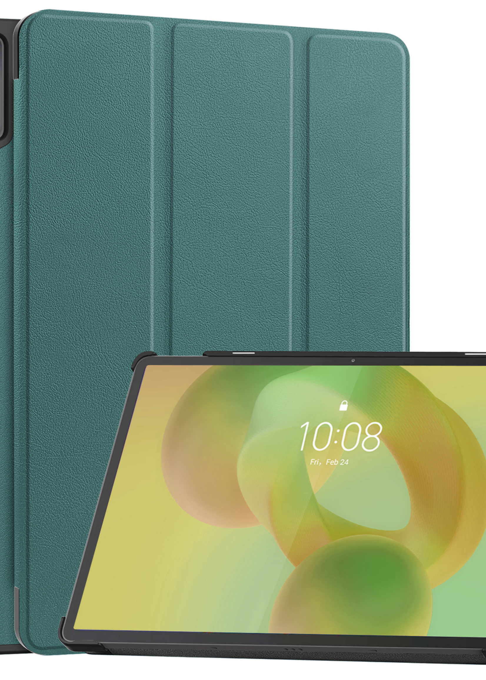 LUQ LUQ Lenovo Idea Tab Pro Hoesje - Donkergroen