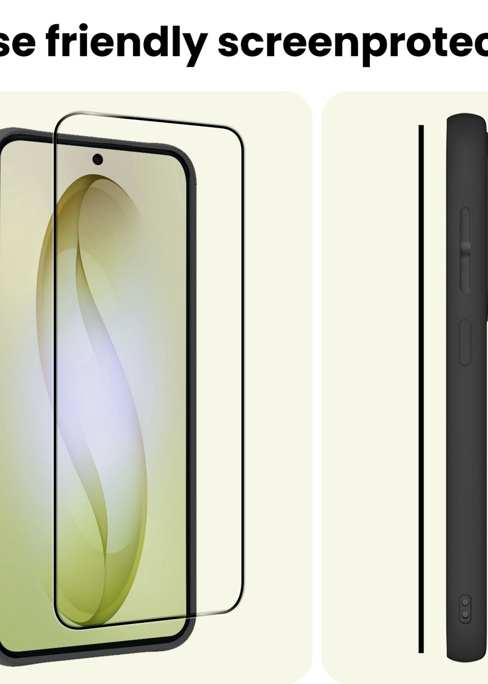 LUQ LUQ Samsung Galaxy S26 Screenprotector Glas Full Cover