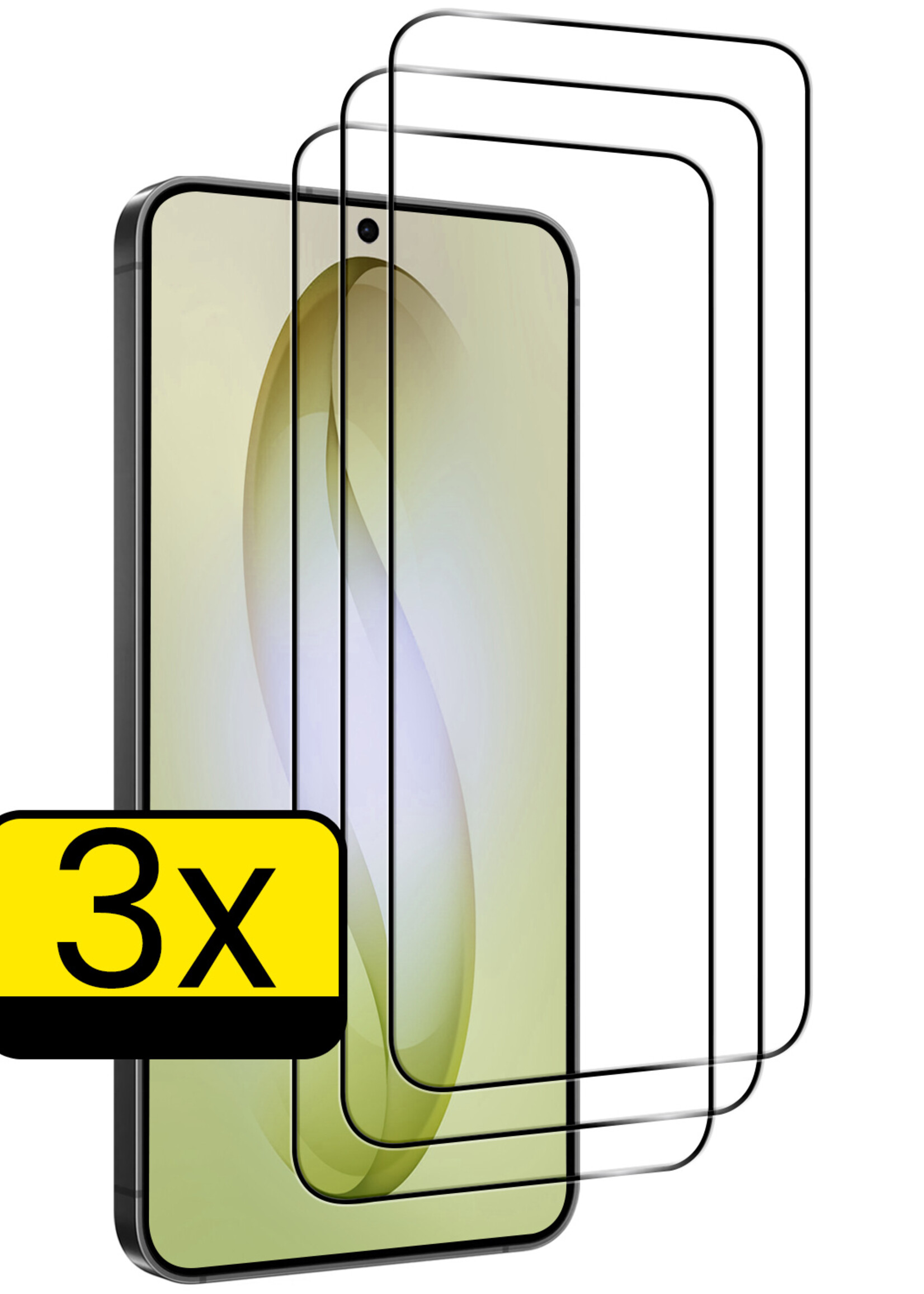 LUQ LUQ Samsung Galaxy S26 Screenprotector Glas Full Cover - 3 PACK