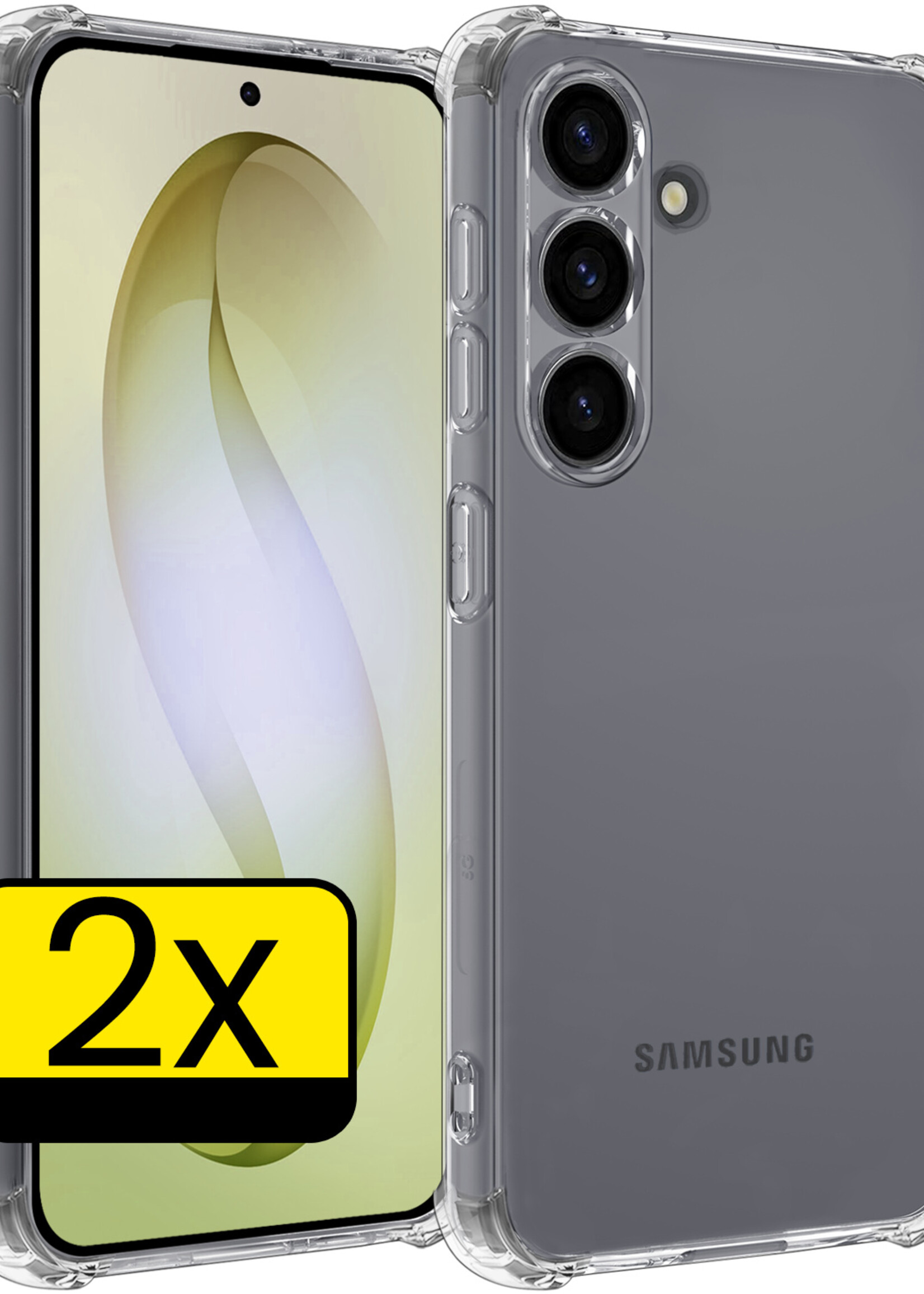 LUQ LUQ Samsung Galaxy S26 Hoesje Shockproof - Transparant - 2 PACK