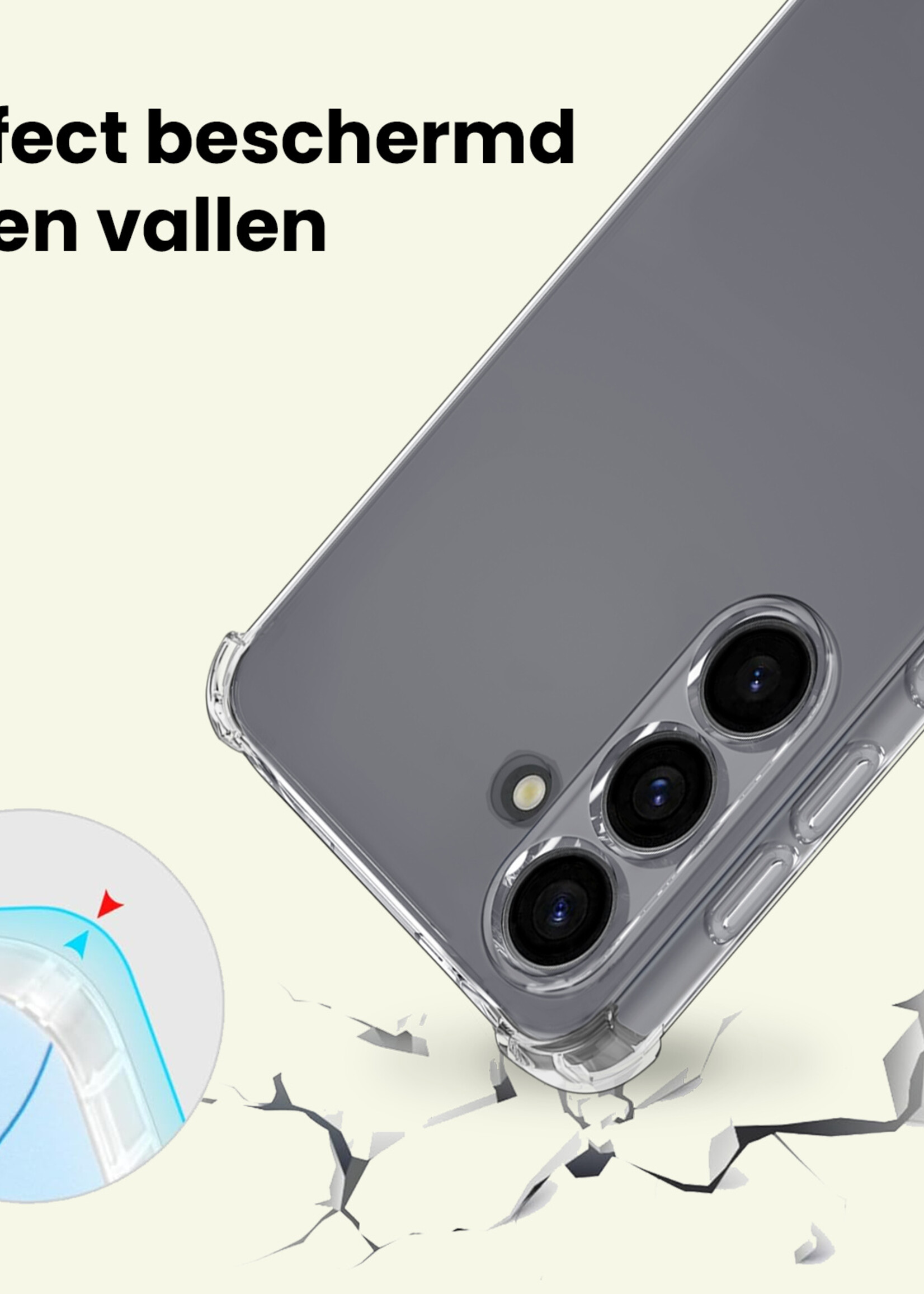 LUQ LUQ Samsung Galaxy S26 Hoesje Shockproof Met Screenprotector