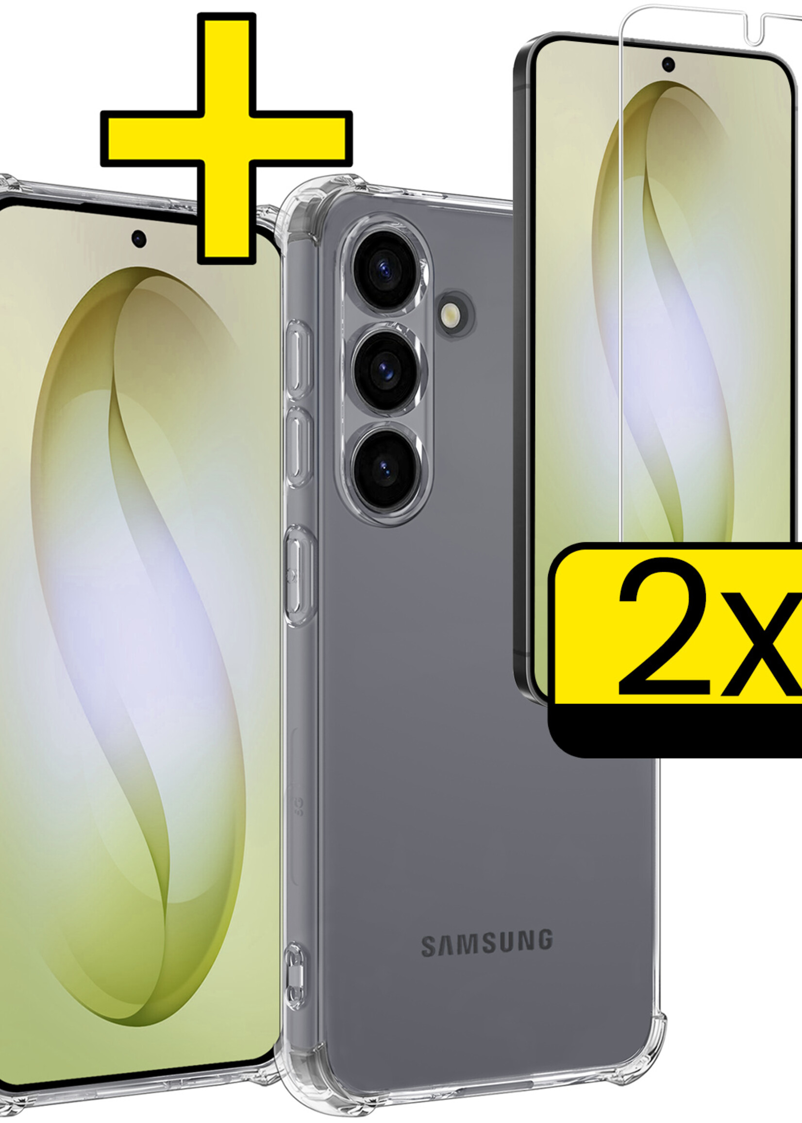 LUQ LUQ Samsung Galaxy S26 Hoesje Shockproof Met 2x Screenprotector