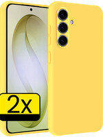LUQ LUQ Samsung Galaxy S26 Hoesje Siliconen - Geel - 2 PACK