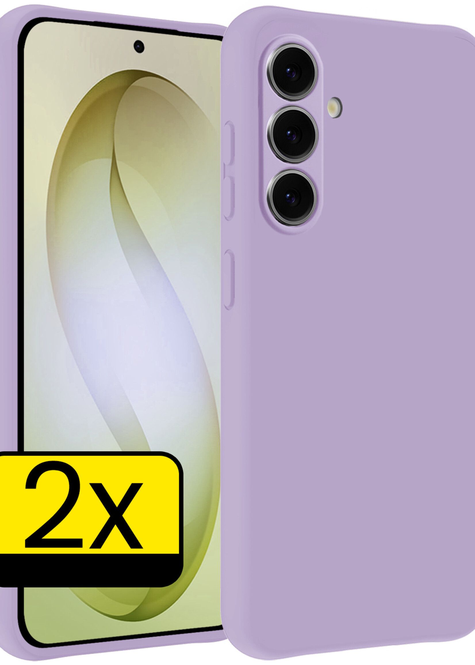 LUQ LUQ Samsung Galaxy S26 Hoesje Siliconen - Lila - 2 PACK