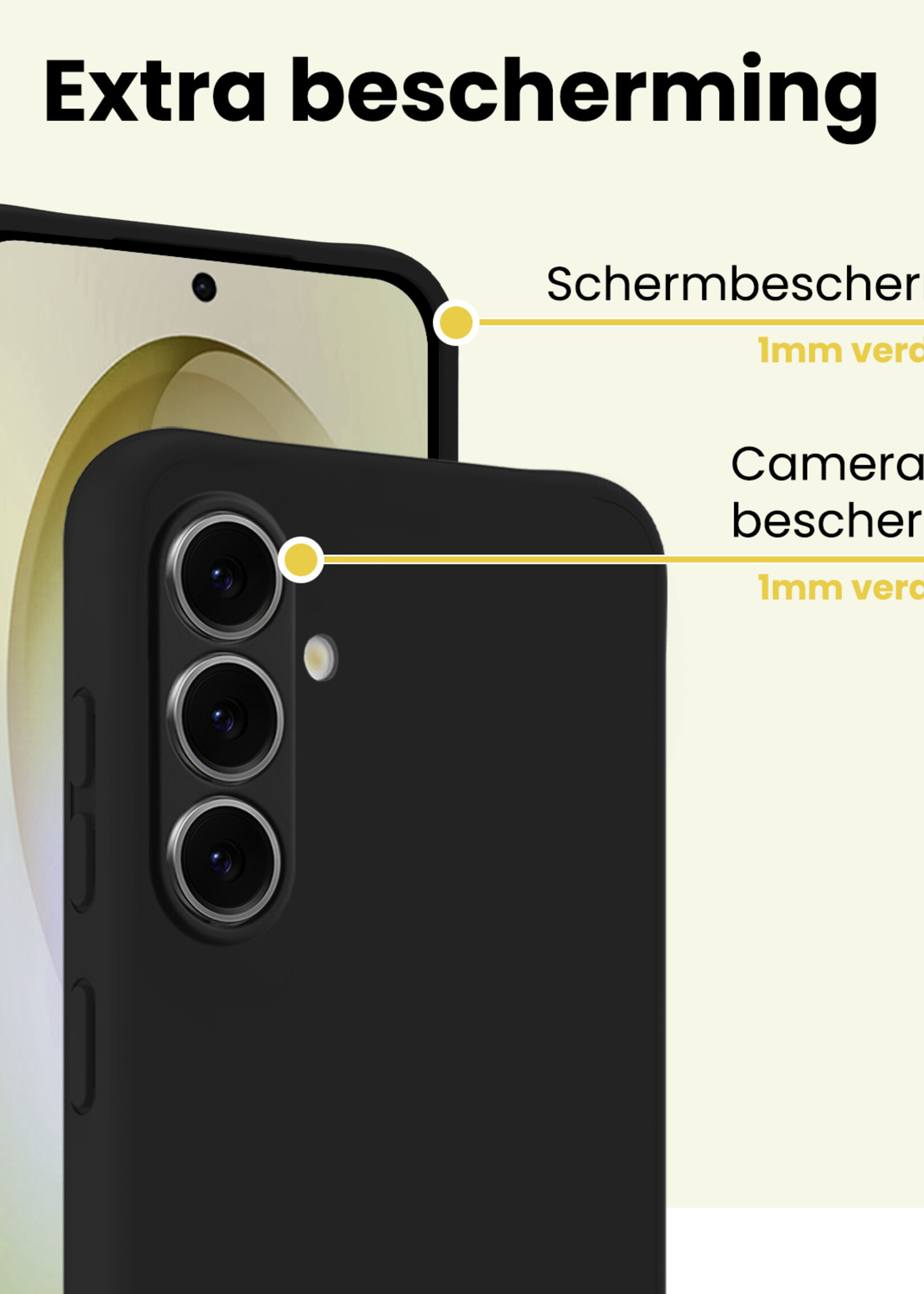 LUQ LUQ Samsung Galaxy S26 Hoesje Siliconen - Zwart - 2 PACK