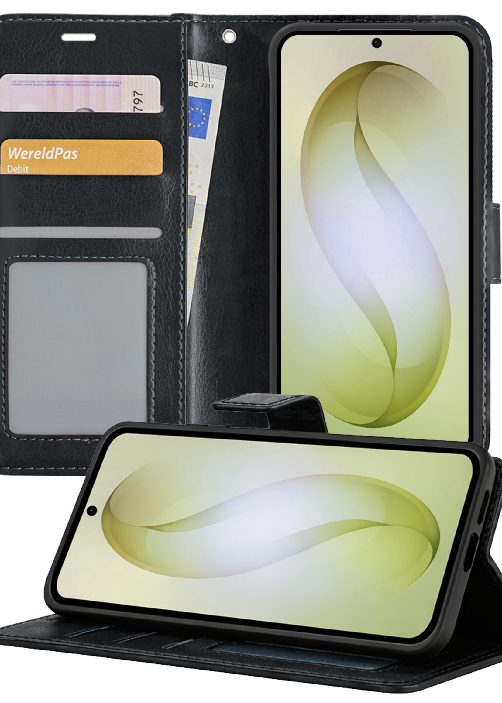 LUQ LUQ Samsung Galaxy S26 Hoesje Bookcase - Zwart