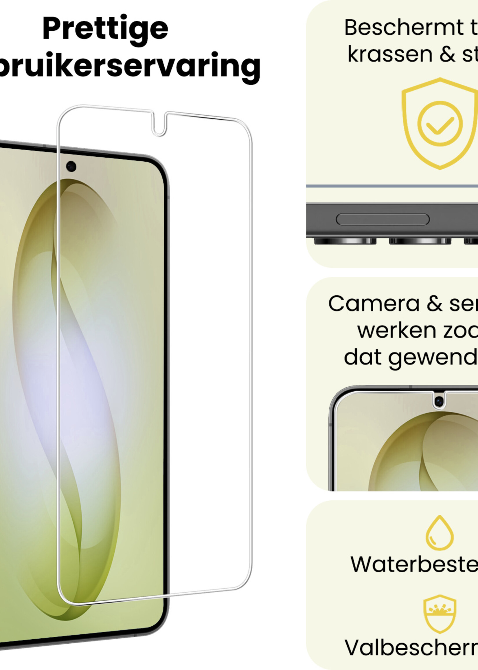 LUQ LUQ Samsung Galaxy S26 Plus Screenprotector Glas - 3 PACK