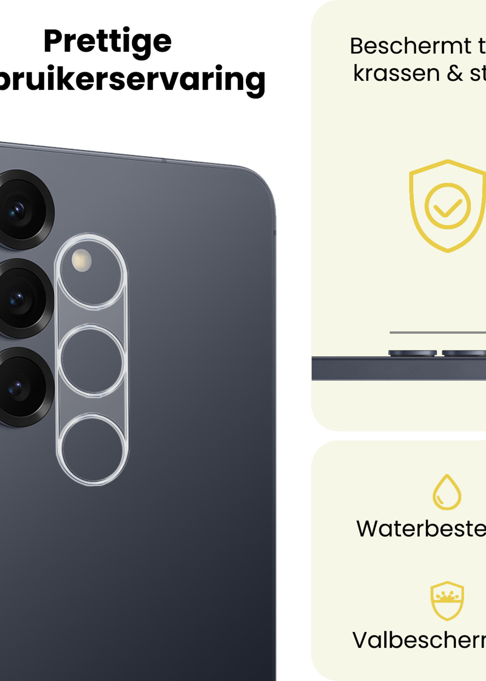 LUQ LUQ Samsung Galaxy S26 Plus Camera Screenprotector - 3 PACK