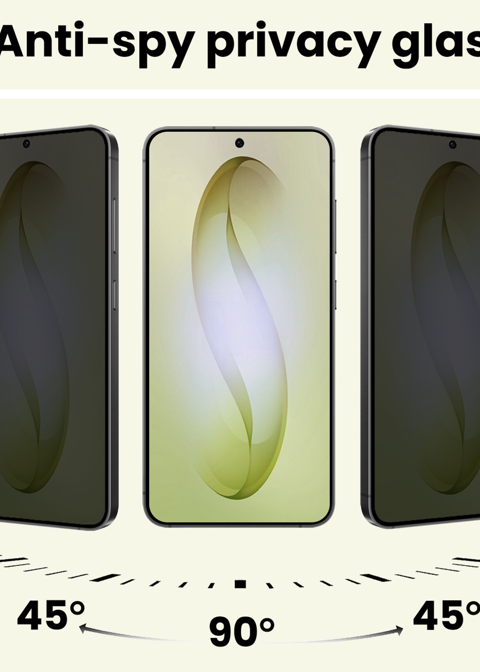 LUQ LUQ Samsung Galaxy S26 Plus Screenprotector Glas Privacy - 2 PACK