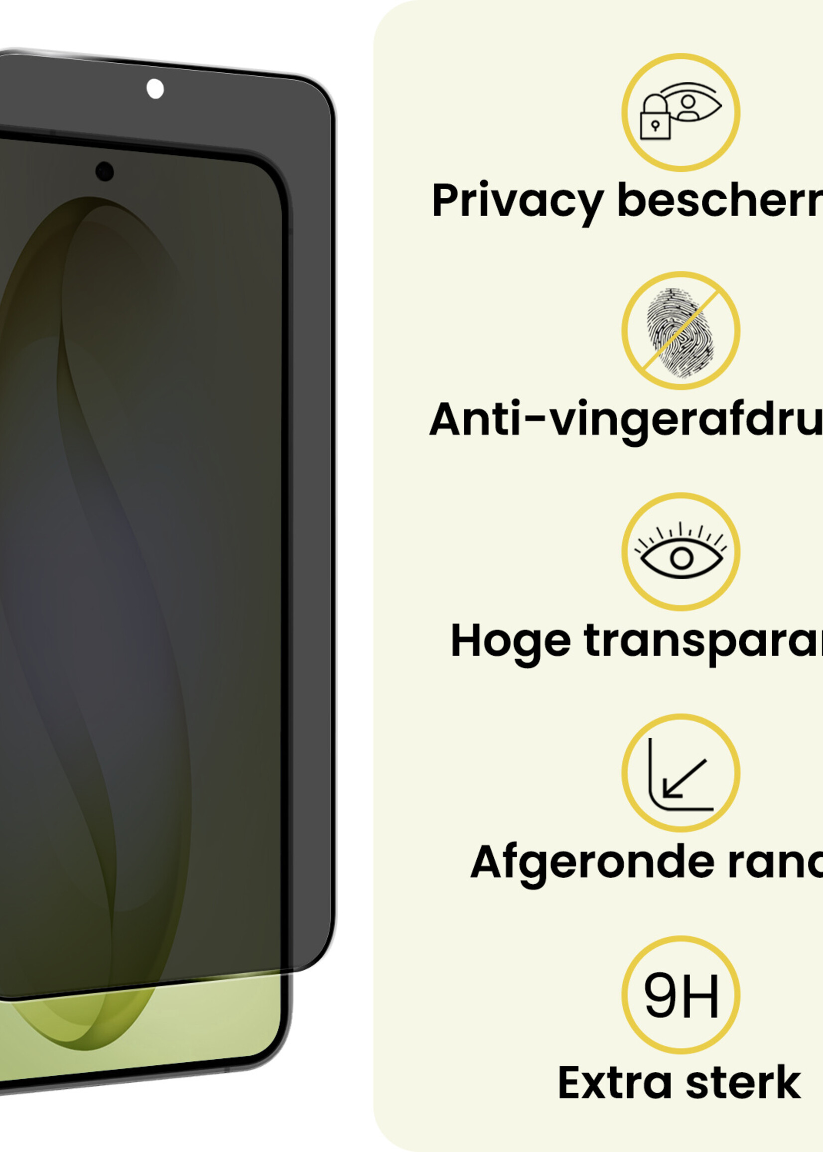 LUQ LUQ Samsung Galaxy S26 Plus Screenprotector Glas Privacy - 3 PACK