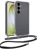 LUQ LUQ Samsung Galaxy S26 Plus Hoesje Transparant Shockproof Met Zwart Koord