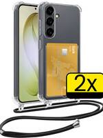 LUQ LUQ Samsung Galaxy S26 Plus Hoesje Pashouder met Koord - 2 PACK