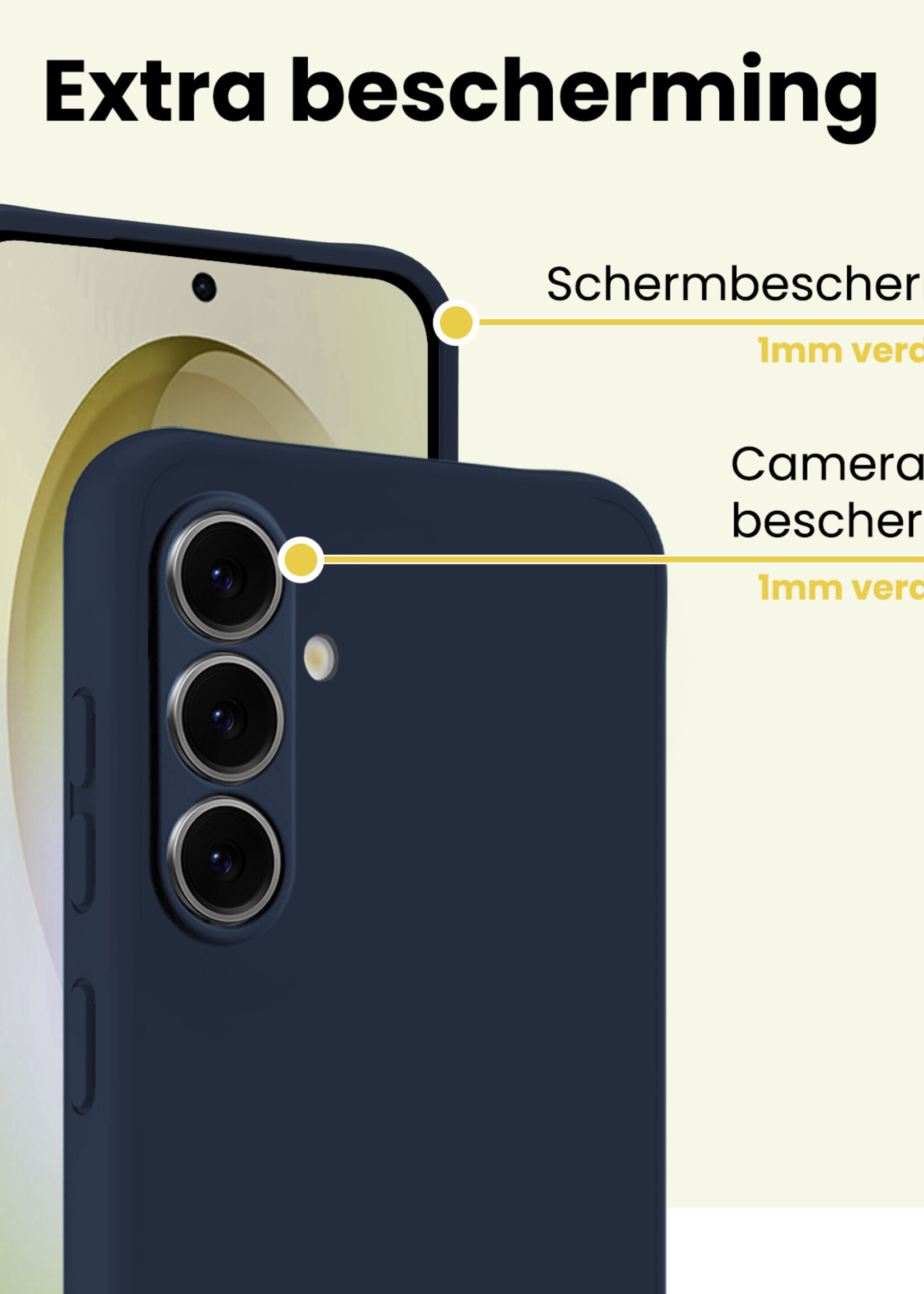 LUQ LUQ Samsung Galaxy S26 Plus Hoesje Siliconen - Donkerblauw