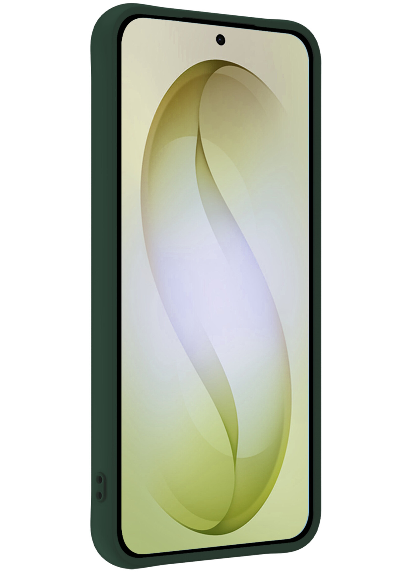 LUQ LUQ Samsung Galaxy S26 Plus Hoesje Siliconen - Donkergroen