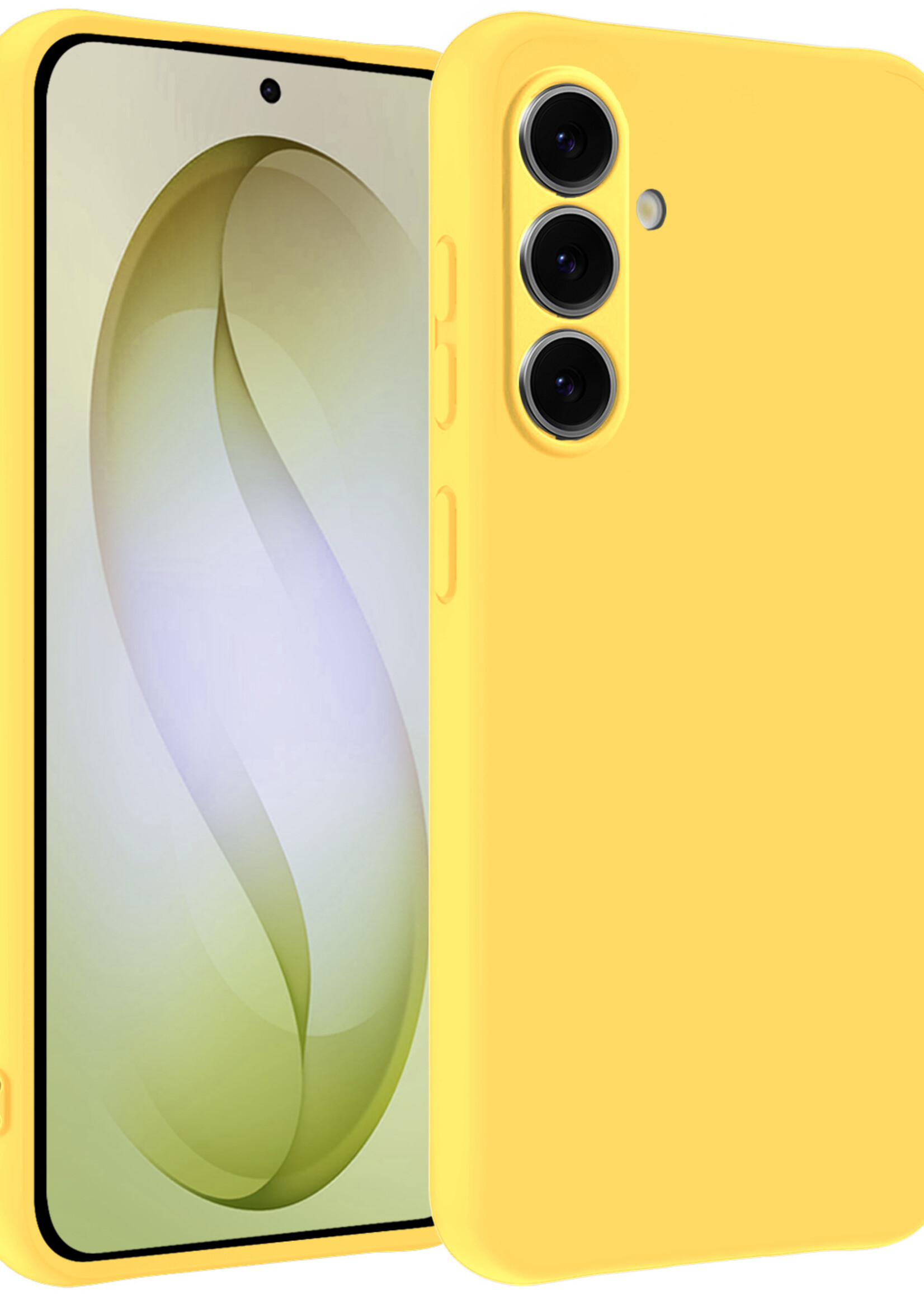 LUQ LUQ Samsung Galaxy S26 Plus Hoesje Siliconen - Geel