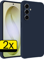 LUQ LUQ Samsung Galaxy S26 Plus Hoesje Siliconen - Donkerblauw - 2 PACK