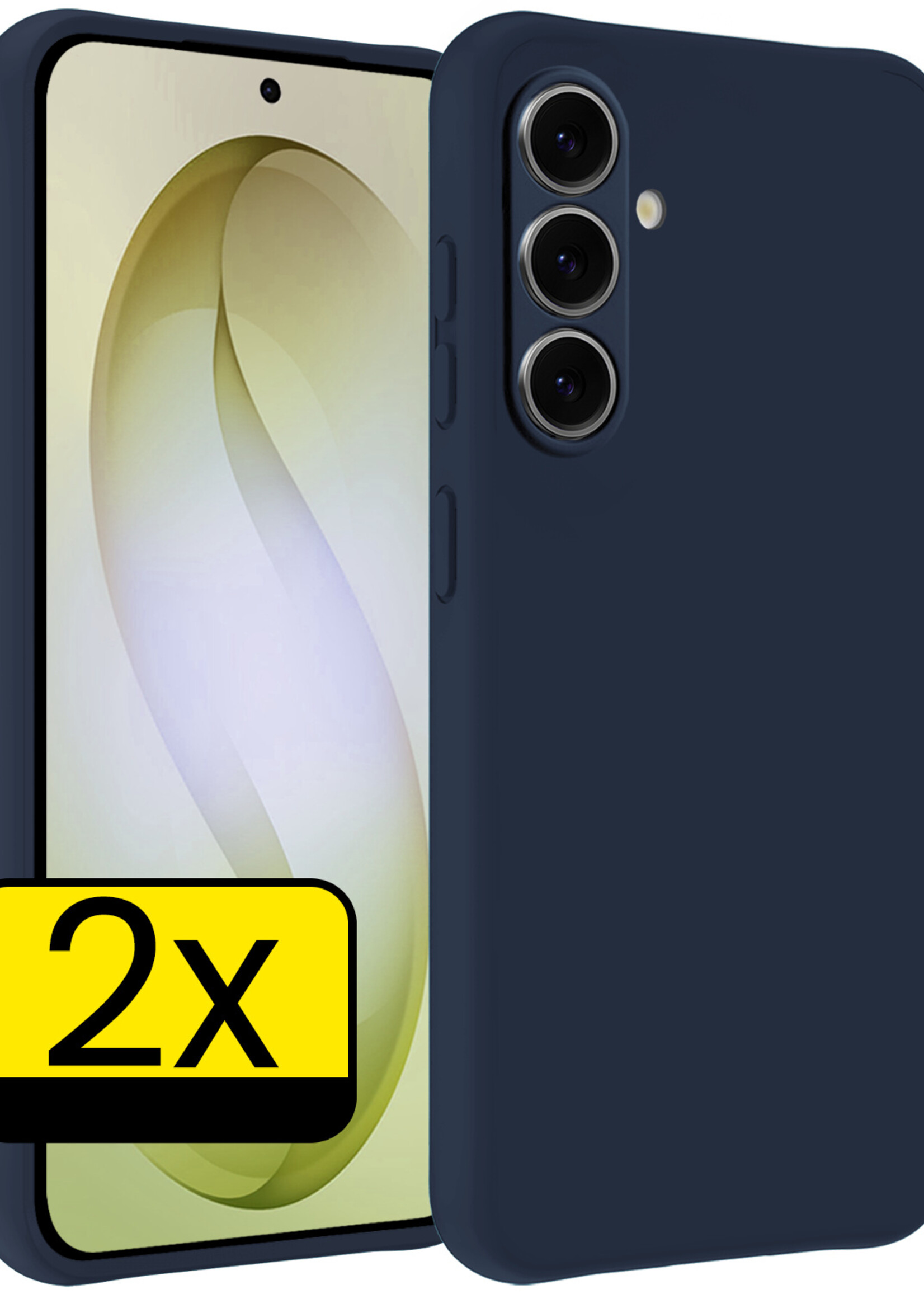 LUQ LUQ Samsung Galaxy S26 Plus Hoesje Siliconen - Donkerblauw - 2 PACK