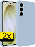LUQ LUQ Samsung Galaxy S26 Plus Hoesje Siliconen - Lichtblauw - 2 PACK