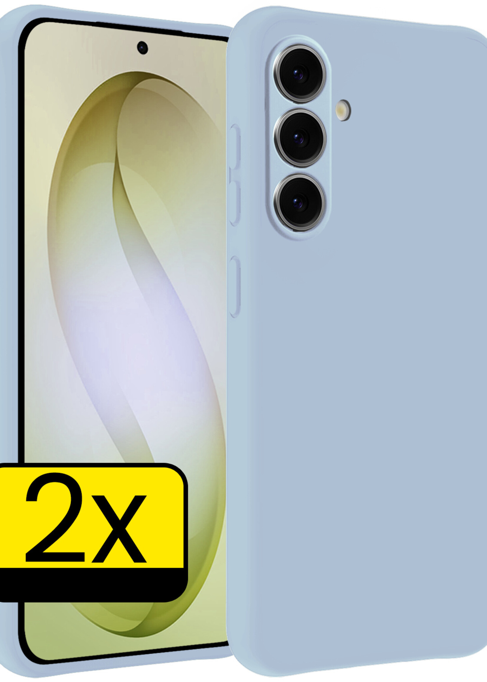 LUQ LUQ Samsung Galaxy S26 Plus Hoesje Siliconen - Lichtblauw - 2 PACK