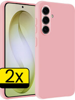 LUQ LUQ Samsung Galaxy S26 Plus Hoesje Siliconen - Lichtroze - 2 PACK