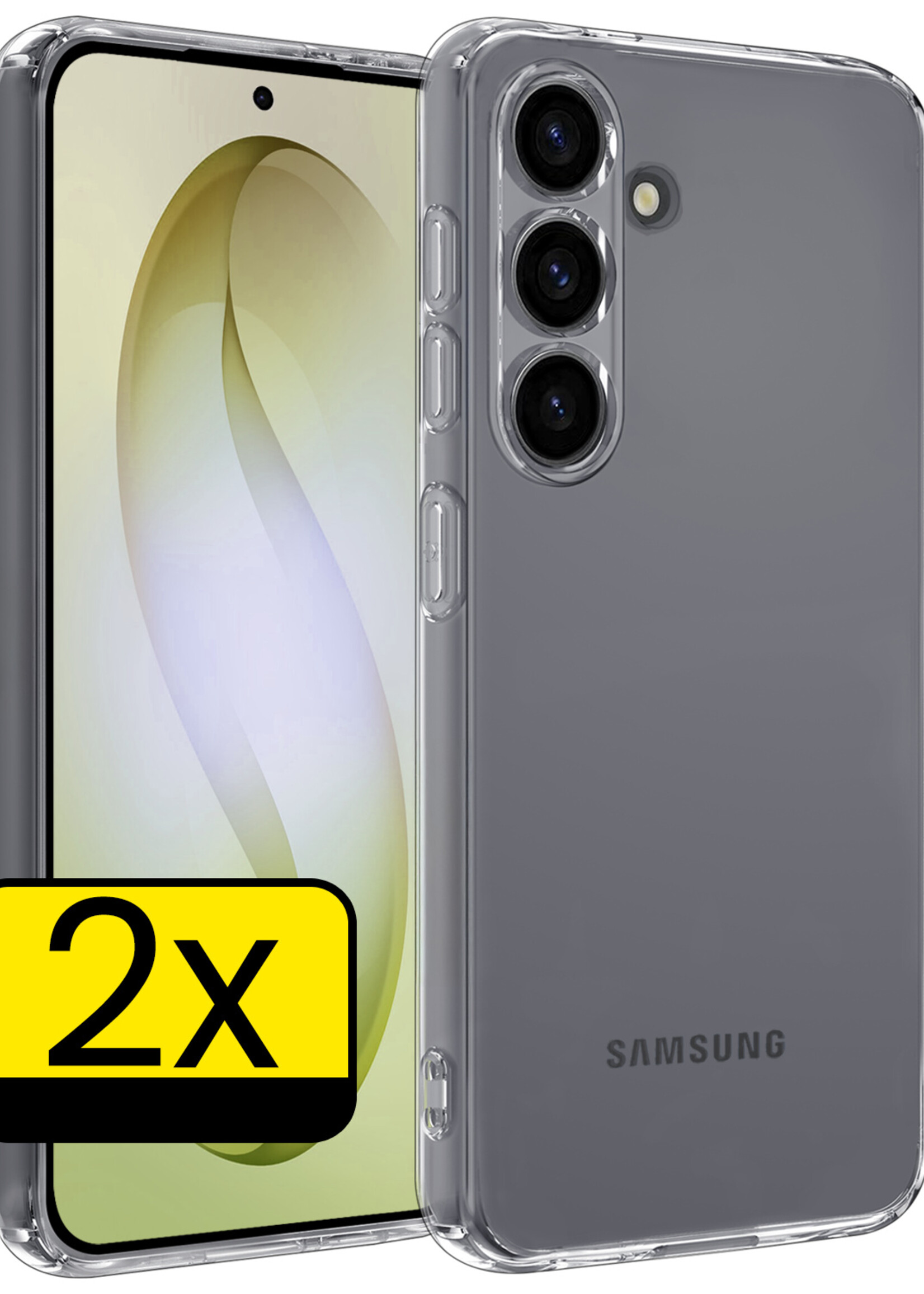 LUQ LUQ Samsung Galaxy S26 Plus Hoesje Siliconen - Transparant - 2 PACK